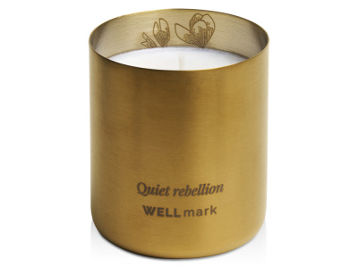 Ароматическая свеча Wellmark «Quiet Rebellion» - Золотой