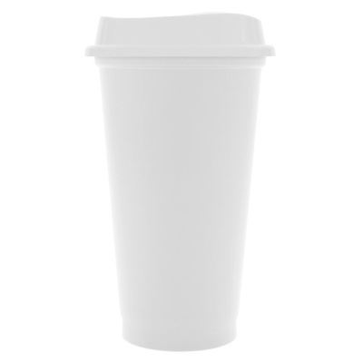 Стакан с крышкой Color Cap White, белый